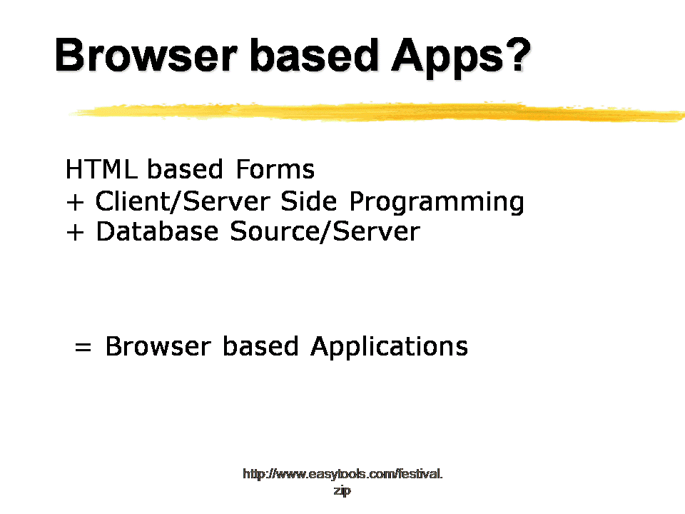Browser Based Apps